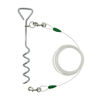 Picture of Petest 16 Inch Spiral Stake with 15ft Reflective Tie-Out Cable for Medium Dogs Up to 60 Pounds