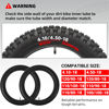 Picture of AR-PRO (2-Pack) 4.10/4.50-18" Heavy duty Dirt Bike Inner Tube with TR4 Straight Valve for 110/100-18,110/90-18,110/80-18,120/90-18,120/80-18,100/100-18 Motorycle Rear Tire
