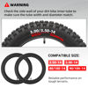 Picture of AR-PRO (2-Pack) 3.00/3.50-14 90/100-14 Dirt Bike Inner Tubes with TR4 Straight Valve, Replacement Heavy Duty Inner Tube for 3.50-14, 3.00-14, 80/100-14, 90/100-14 Dirt Pit Bike Tires