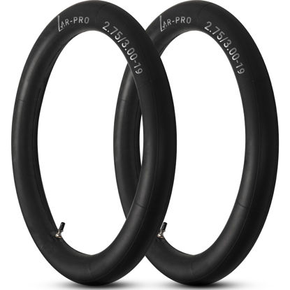 Picture of AR-PRO (2-Pack) 2.75/3.00-19" Heavy Duty Dirt Bike Inner Tubes with TR4 Valve Stem for 70/100-19, 80/100-19 19" Dirt Pit Tires, Compatible with Surron, Talaria, Segway, UltraBee and More