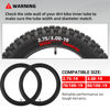 Picture of AR-PRO (2-Pack) 2.75/3.00-19" Heavy Duty Dirt Bike Inner Tubes with TR4 Valve Stem for 70/100-19, 80/100-19 19" Dirt Pit Tires, Compatible with Surron, Talaria, Segway, UltraBee and More