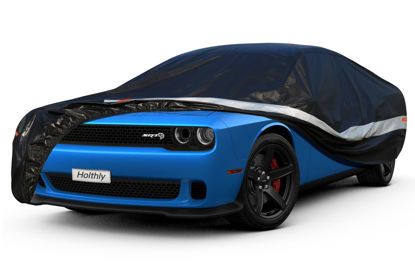 Picture of Holthly 10 Layers Coupe Car Cover Waterproof All Weather for Automobiles,100% Waterproof Outdoor Car Covers Rain UV Protection. Custom Fit for Dodge Challenger, Ford Thunderbird, Pontiac Firebird,etc