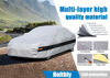 Picture of Holthly 10 Layer Car Cover Waterproof All Weather for Coupe,100% Waterproof Outdoor Car Covers Custom Fit for Mazda Miata MX5 MX-5, Toyota Mr2, Pontiac Solstice, Kia Rio,etc Silver