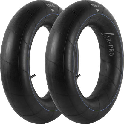Picture of AR-PRO (2-Pack) 170/80-15 Replacement Inner Tubes Heavy Duty with TR4 Valve Stem - Premium Butyl Rubber Power Sports Inner Tube Perfect for 170 80-15 Tire