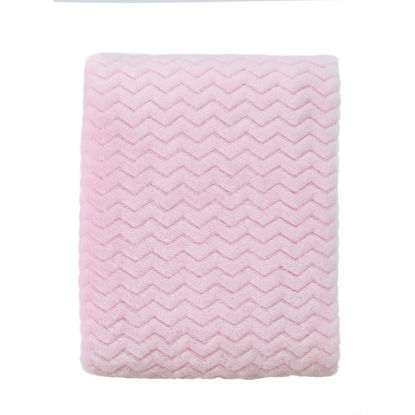 Picture of CREVENT 30''X40'' Soft Cozy Warm Baby Blankets for Boys Girls Solid Color - All Season Use - Newborn Essentials (Wave Baby Pink)