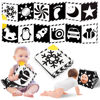 Picture of High Contrast Baby Toys, Black and White Newborn Toys for Brain Development, Soft Baby Books, Infant Sensory Toys 0-6-12 Months, Tummy Time Toys, Visual Stimulation Montessori Toy Gift