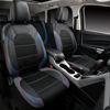Picture of CAR PASS® Universal Leather Two Front Seat Covers,Sport seat Covers fits Most Cars, SUVs, Trucks, and Vans Airbag Compatible (Black Chameleon Iridescent Reflective)