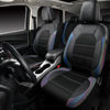 Picture of CAR PASS® Universal Leather Two Front Seat Covers,Sport seat Covers fits Most Cars, SUVs, Trucks, and Vans Airbag Compatible (Black Chameleon Iridescent Reflective)