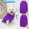 Picture of Mihachi Turtleneck Dog Sweater - Winter Coat Apparel Classic Cable Knit Clothes with Leash Hole for Cold Weather, Ideal Gift for Pet in New Year