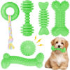 Picture of CGBD Puppy Toys, 6 Pack Dog Chew Toys for Puppy, Cute Green Small Dog Toys Teething Toys for Puppies, Soft Durable Interactive Chew Toy for Small Dogs