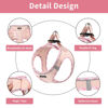 Picture of AMTOR Dog Harness with Leash Set,No Pull Adjustable Reflective Step-in Puppy Harness with Padded Vest for Extra-Small/Small Medium Large Dogs and Cats(Pink,XL)