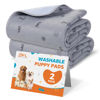 Picture of Washable Pee Pads for Dogs, 2Pack Puppy Pads Washable,Absorbent Reusable Whelping Pads Non-Slip Dog Mats with Bone Print for Floor Protector, Couch Cover, Crate, Potty Training 36x41