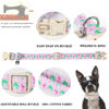 Picture of DOGWONG Summer Cotton Dog Collar, Heavy-Duty Pink Flamingo Dog Collar Durable Soft Hawaiian Pet Dog Collar Cute Girl Puppy Necklace for Small Medium Large Dog