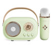 Picture of Mini Karaoke Machine,Karaoke Machine for Kids and Adults,Cute Karaoke with Microphone Set ,Portable Bluetooth Speaker with Microphone,Retro Handheld Style for Family Party Meeting Singing (Green)