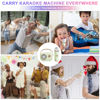 Picture of Mini Karaoke Machine,Karaoke Machine for Kids and Adults,Cute Karaoke with Microphone Set ,Portable Bluetooth Speaker with Microphone,Retro Handheld Style for Family Party Meeting Singing (Green)