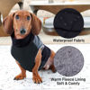 Picture of JoyDaog Warm Fleece Dog Coats for Medium Dogs,D-Rings Waterproof Puppy Jacket for Cold Winter,Black L