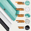 Picture of Orthopedic Large Dog Bed Washable: Large Size Dog Beds with Removable Washable Cover, XXLarge Orthopedic Aqua Blue Dog Beds for Big Pet Dogs