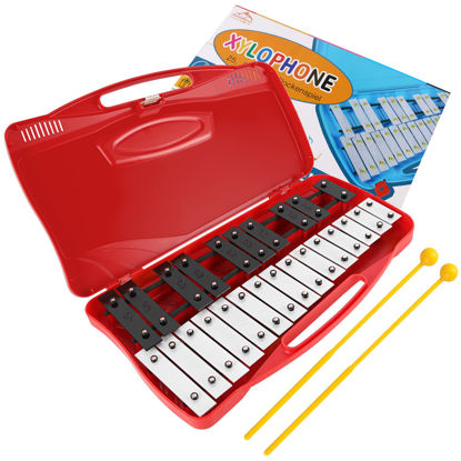 Picture of EASTROCK Xylophone, 25 Notes Glockenspiel Xylophone for Kids, Professional Xylophone Instrument Music Teaching, Gifts