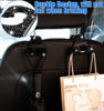 Picture of MTGOCHA Bling Car Purse Hook, Upgraded 2 in 1 Car Headrest Hooks Car Seat Hooks Durable Car Purse Holder Hanger Universal Car Hanger for Purses Bags, Bling Car Accessories Women 2pcs, Black Diaomod