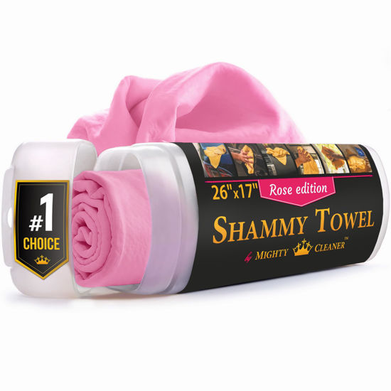 Picture of Premium Shammy Cloth for Car Drying - (26”x17”) - Super Absorbent Reusable Chamois Towel for Car - Scratch-Free Shammy Towel for Car - Car Drying Towel