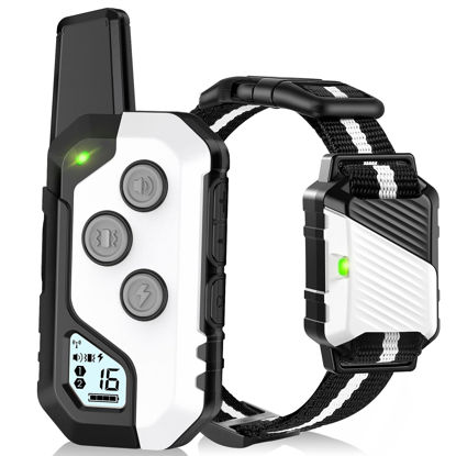 Picture of Dog Shock Collar, IP67 Waterproof Dog Training Collar with Remote, 3 Training Modes, Shock, Vibration and Beep, Rechargeable Electric Shock Collar for Large Medium Small Dog