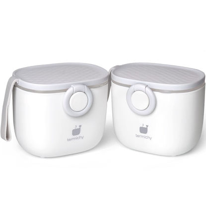 Picture of Termichy Baby Formula Dispenser, Portable Formula Dispenser Container with Scoop and Carry Handle for Travel Outdoor Activities for Baby Infant, 500ml