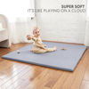 Picture of Stylish Vegan Leather Baby Play Mat - Soft, Easy to Clean Floor Mat Creates A Safe Play Area for Your Baby - The Perfect Modern Foam Playmat Fits Nicely with Your Kids Playroom Or Home Decor