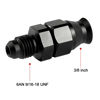Picture of EVIL ENERGY 6AN Male to 3/8" Hardline Compression Fitting Adapter Aluminum Black 2PCS