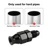 Picture of EVIL ENERGY 6AN Male to 3/8" Hardline Compression Fitting Adapter Aluminum Black 2PCS