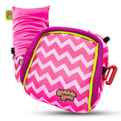 Picture of bubblebum Inflatable Backless Booster Car Seat, Portable Travel Booster Seat, Booster Seats for Cars 40-100 lbs, Kids & Child 4-10 years old - Pink