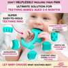 Picture of Teething Toys for Babies Age 0 to 12 Months - Baby Elefun 5X Pain Relief Smart Teether - Zero Developmental Delay Silicone Baby Teething Toy Ring - Cute Infant Shower Gift Chew Toy for Babies
