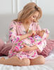 Picture of ECO BABY Mommy and Me Robe and Swaddle Set | Maternity Robe and Matching Baby Set for Girl, Boy | Hospital Labor and Delivery