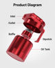 Picture of EVIL ENERGY Baffled Oil Catch Can,Oil Separator Catch Can 300ml Universal Aluminum Red