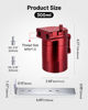 Picture of EVIL ENERGY Baffled Oil Catch Can,Oil Separator Catch Can 300ml Universal Aluminum Red