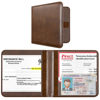 Picture of CoBak Car Registration and Insurance Holder - Vehicle Glove Box Car Organizer, Auto Truck Comparment Accessories Case for Essential Document, Driver License, Cards (Cowhide Brown)