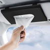 Picture of Car Tissue Holder - Tissue Holder for Car with High-End Lotion Facial Tissues,Car Napkin Holder,Napkin Holder for Car,Car Visor Tissue Dispenser,Leather Tissue Holder in car - Sun Visor Accessory.
