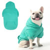 Picture of KOOLTAIL Basic Dog Hoodie - Soft & Warm Dog Hoodie Sweater with Leash Hole and Pocket, Dog Winter Coat, Cold Weather Clothes Sweatshirt for Small Medium Large Dogs Puppy Cat Boys Girls Lake Blue M