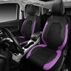 Picture of CAR PASS Universal Leather Two Front Seat Covers,Sport seat Covers fits Most Cars, SUVs, Trucks, and Vans Airbag Compatible (Black and Purple)