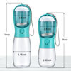 Picture of Cibaabo Dog Water Bottle with Food Container, Travel Puppy Water Bowl, Portable Pet Dispenser, Dog Stuff Accessories Items, Puppy Essentials Necessities for Yorkie Chihuahua Cat Walking and Hiking