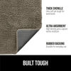 Picture of Gorilla Grip Ultra Absorbent Grippy Doormat for Muddy Dog Paws, Machine Washable Soak Stopper Rugs Cleaner Floors, Bed Mat for Dirty Dogs, Indoor Entrance Door Rug Pet Bed Mats 24x17 Cappuccino