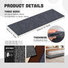 Picture of Cat Scratching Climbing Carpet Mat, Feierxun Adhesive Trimmable Cat Scratcher Furniture Protector, Cat Post Covered Pad Replacement for DIY Cat Tree Shelf Steps Couch Corner Wall(DarkGrey,78.7x15.8In)