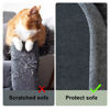 Picture of Cat Scratching Climbing Carpet Mat, Feierxun Adhesive Trimmable Cat Scratcher Furniture Protector, Cat Post Covered Pad Replacement for DIY Cat Tree Shelf Steps Couch Corner Wall(DarkGrey,78.7x15.8In)