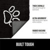 Picture of Gorilla Grip Ultra Absorbent Grippy Doormat for Muddy Dog Paws, 36x24 Machine Washable Soak Stopper Rugs Cleaner Floors, Bed Mat for Dirty Dogs, Indoor Entrance Door Rug Pet Bed Mats Black White