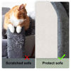 Picture of Cat Scratch Couch Furniture Protector, Adhesive Cat Scratch Pad Deterrent for Furniture, DIY Climbing Cat Scratcher Couch Protector from Cat Claws Scratching for Indoor Cat(OffWhite, 78.7x15.8Inch)
