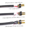 Picture of 024 XLR to 1/4 TRS Stereo Adapter, 6.35mm Dual Channel to 3-pin XLR Male, XLR to 1/4 Stereo Balanced Microphone Stereo Unbalanced Audio Converter AdapterCable (6FT)