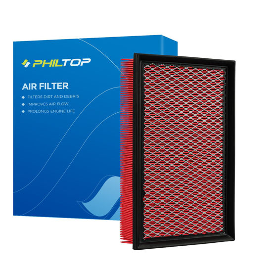 Picture of PHILTOP Upgraded Engine Air Filter CA11876 Replacement for Audi A3, A3 Quattro, Q3, S3, TT Quattro & Volkswagen Arteon, Golf, GTI, Jetta, Tiguan, 2015-2023, Flexible Panel