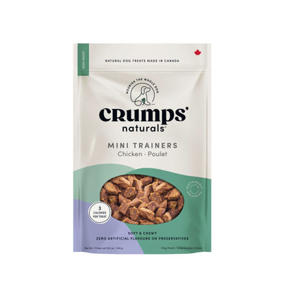 Picture of Crumps' Naturals Semi Moist Chicken Mini Trainers 10.6oz /3000g, Brown (MT-C-250)