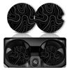 Picture of Car Coasters for Cup Holders，Car Cup Holder Coasters, 2 Pack Cup Holder Coasters for Car, Anti Slip Rubber Car Cup Mat with A Finger Notch, Cute Car Interior Accessories for Women Men 2.75"Topographic