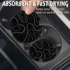 Picture of Car Coasters for Cup Holders，Car Cup Holder Coasters, 2 Pack Cup Holder Coasters for Car, Anti Slip Rubber Car Cup Mat with A Finger Notch, Cute Car Interior Accessories for Women Men 2.75"Topographic