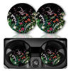 Picture of Car Coasters for Cup Holders，Car Cup Holder Coasters, 2 Pack Cup Holder Coasters for Car, Anti Slip Rubber Car Cup Mat with A Finger Notch, Cute Car Interior Accessories for Women Men 2.75" Flower